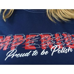 Koszulka IMPERIUM PROUD TO BE POLISH granatowa damska