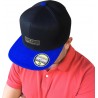 Czapka SNAPBACK proud to be polish czarna z niebieskim daszkiem