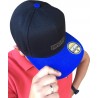 Czapka SNAPBACK proud to be polish czarna z niebieskim daszkiem