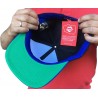 Czapka SNAPBACK proud to be polish czarna z niebieskim daszkiem