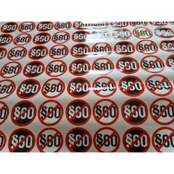 Naklejka na samochód 60-tka STOP POMÓWIENIOM