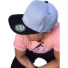 Czapka SNAPBACK PROUD TO BE POLISH szara z czarnym daszkiem