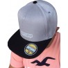 Czapka SNAPBACK PROUD TO BE POLISH szara z czarnym daszkiem