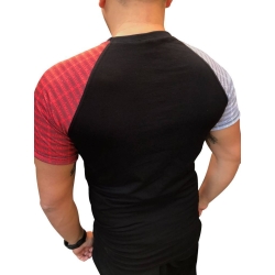 Koszulka Orzeł biało-czerwona SLIM FIT kieszonka