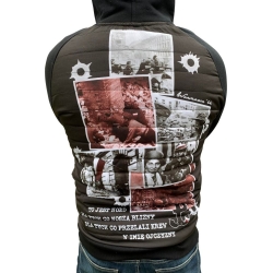 Bluza pikowana rozsuwana HOŁD z kapturem