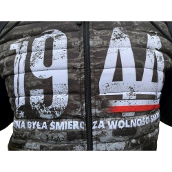 Bluza pikowana rozsuwana HOŁD z kapturem