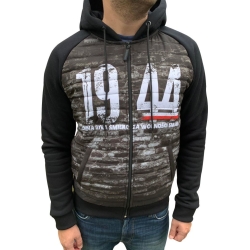 Bluza pikowana rozsuwana HOŁD z kapturem