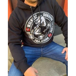 Bluza Pozdrowienia do Więzienia czarna z kapturem