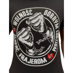Koszulka Pozdrowienia Do Więzienia czarna PDW