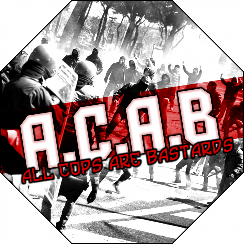 Vlepki antypolicyjne octagon All Cops Are Bastards