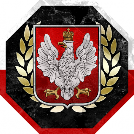 Vlepki octagon Orzeł II RP
