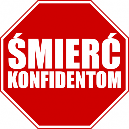 Vlepki octagon Śmierć Konfidentom
