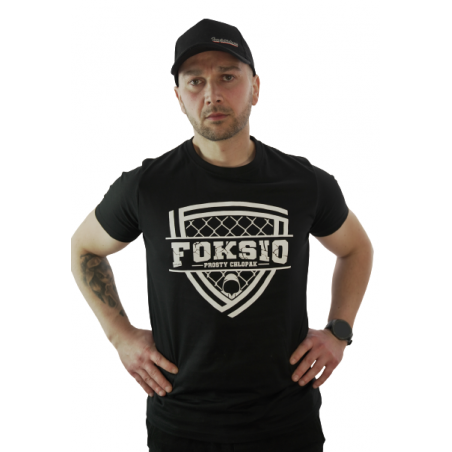 Czarna koszulka FOKSIO - PROSTY CHŁOPAK