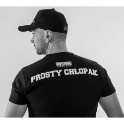 Czarna koszulka FOKSIO - PROSTY CHŁOPAK