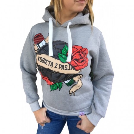 Bluza kaptur KOBIETA Z PASJĄ Bluza kaptur KOBIETA Z PASJĄ