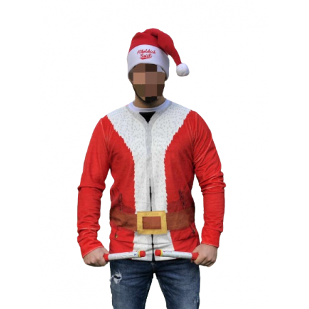 Bluza świąteczna Mikołaj z racami Bluza świąteczna Mikołaj z racami