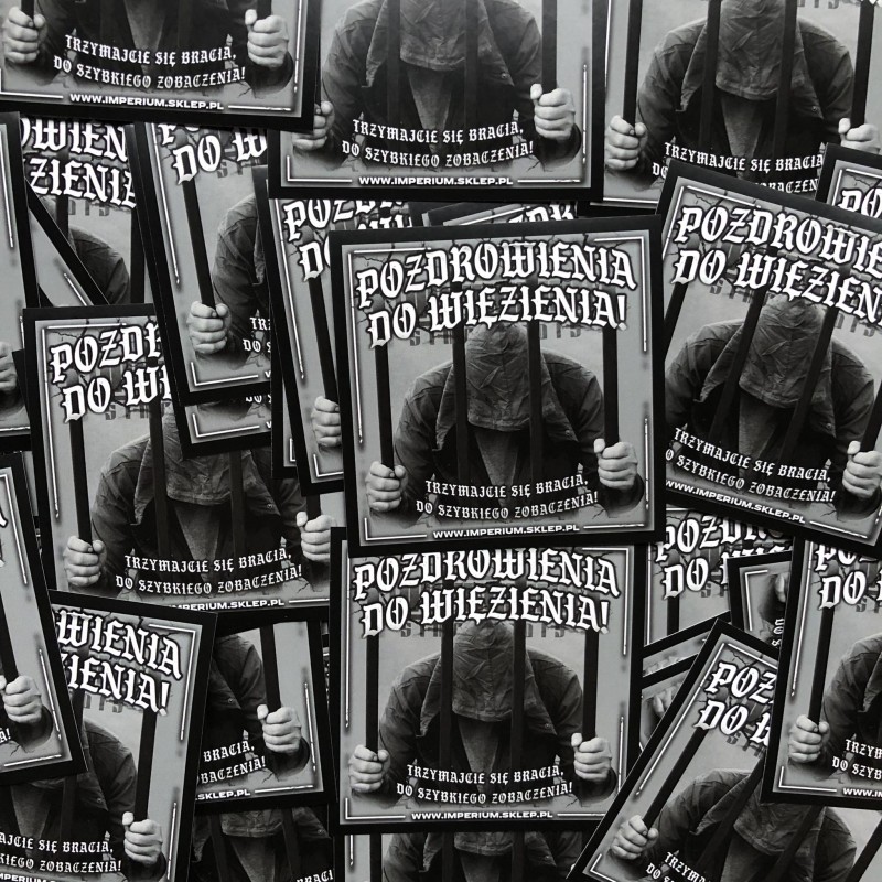 Vlepki POZDROWIENIA DO WIĘZIENIA