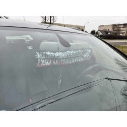 Mini szalik samochodowy NASZ KRAJ NASZE ZASADY