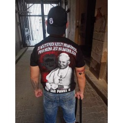 Koszulka JAN PAWEŁ II - ZŁO DOBREM ZWYCIĘŻAJ
