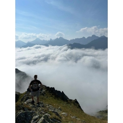 Koszulka patriotyczna męska czarna Polska Węgry - Grafika patriotyczna