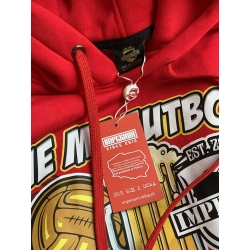 Dwukolorowa bluza z kapturem NIE MA FUTBOLU BEZ ALKOHOLU