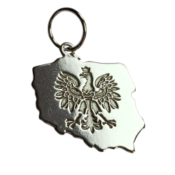 Srebrna zawieszka Orzeł POLSKA