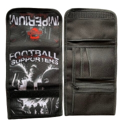 Portfel FOOTBALL SUPPORTERS, portfel kibicowski, czarny portfel sportowy