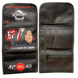 Portfel Z FRAJERAMI NIE GADAM, portfel kibicowski, czarny portfel sportowy