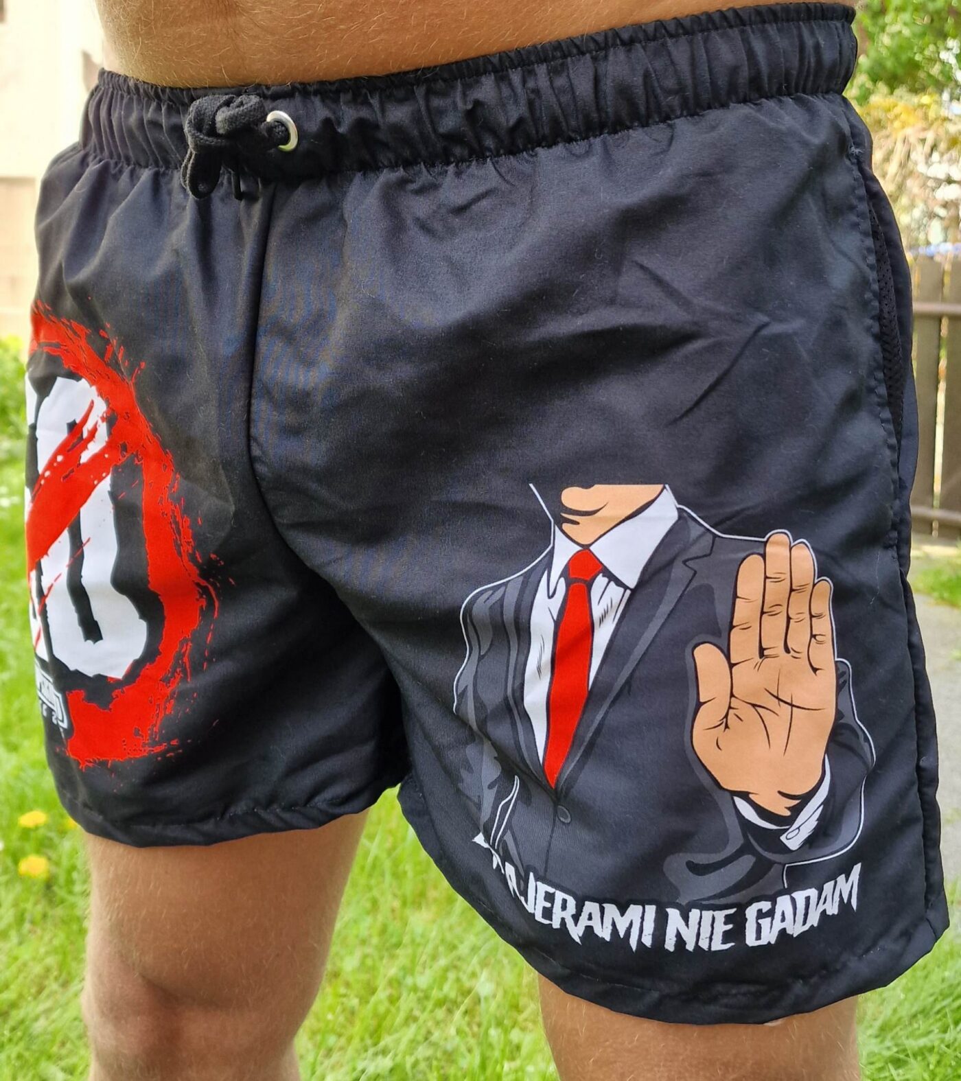 Spodenki - przykład personalizacji i wykonania