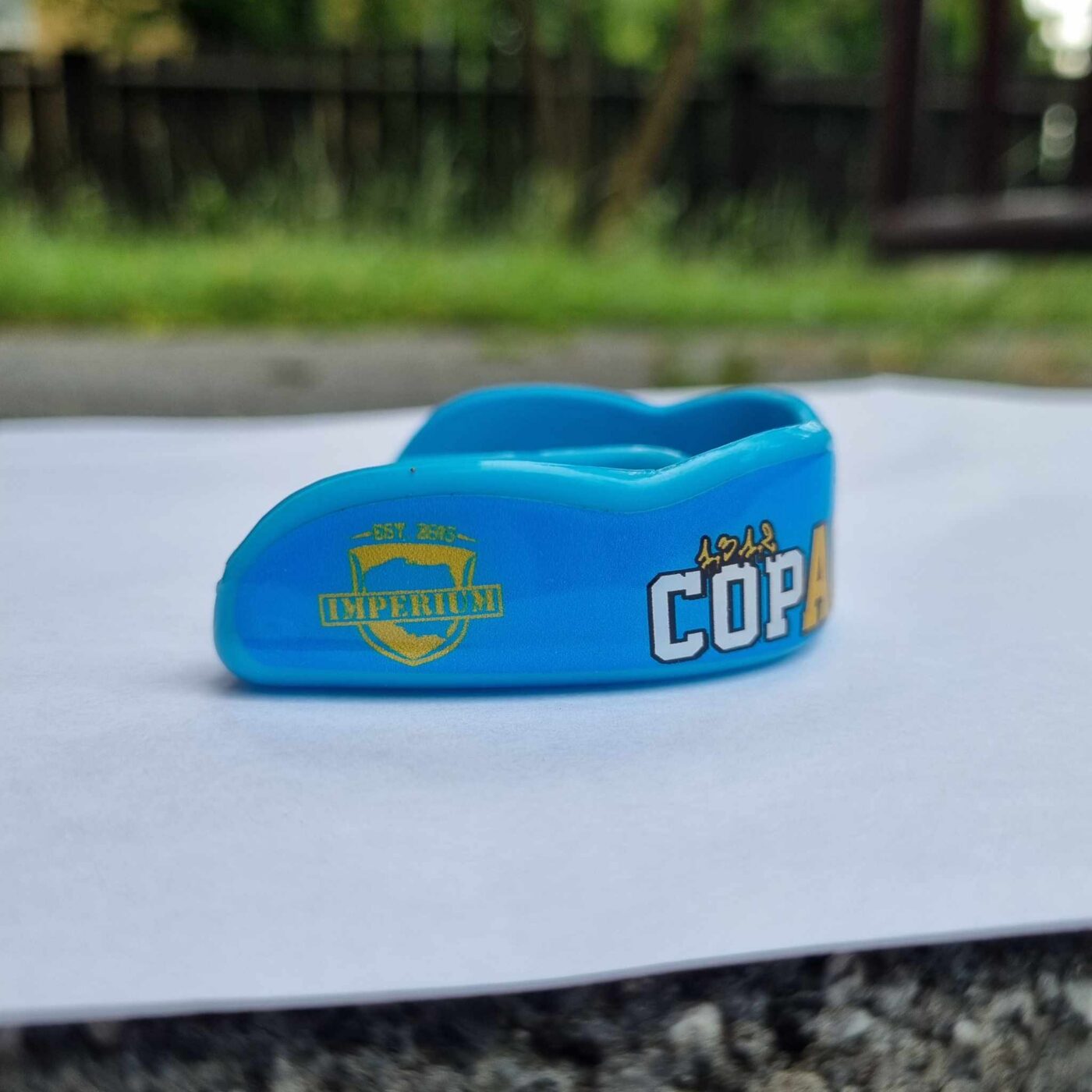 Ochraniacze na zęby - przykład personalizacji i wykonania