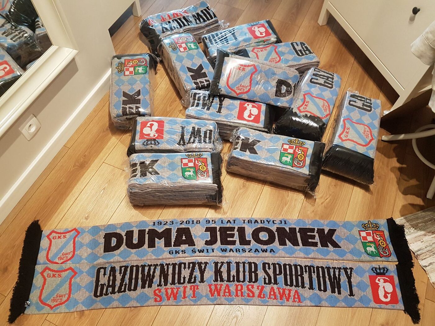 Produkcja szaliki - wybrane wykonanie