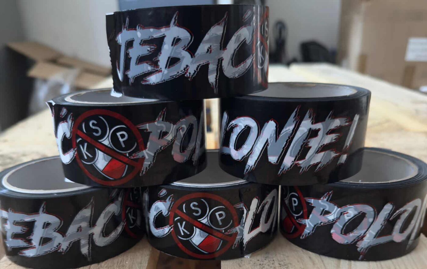 Taśmy kibicowskie - przykład realizacji produkcyjnej