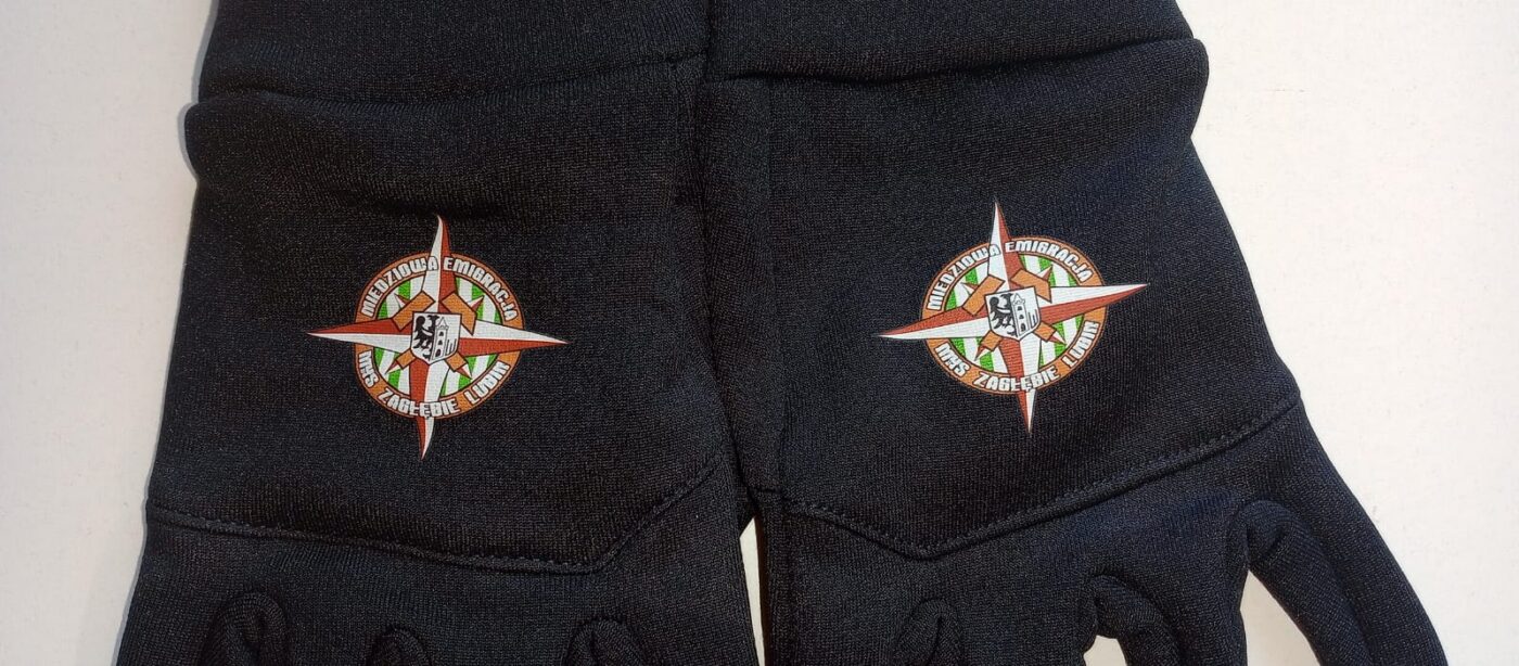 Rękawiczki - przykład personalizacji i wykonania