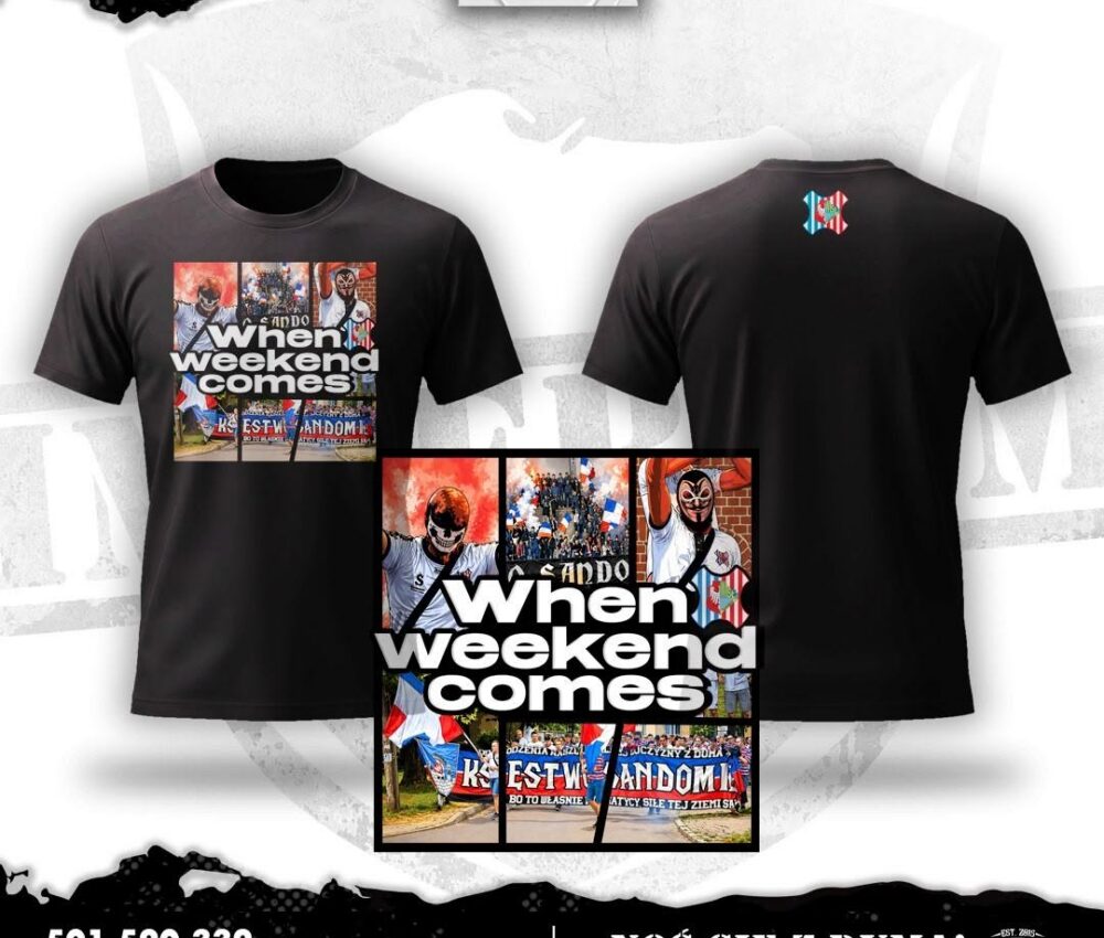 T-shirt Wisła Sandomierz - When Weekend Comes - projekt