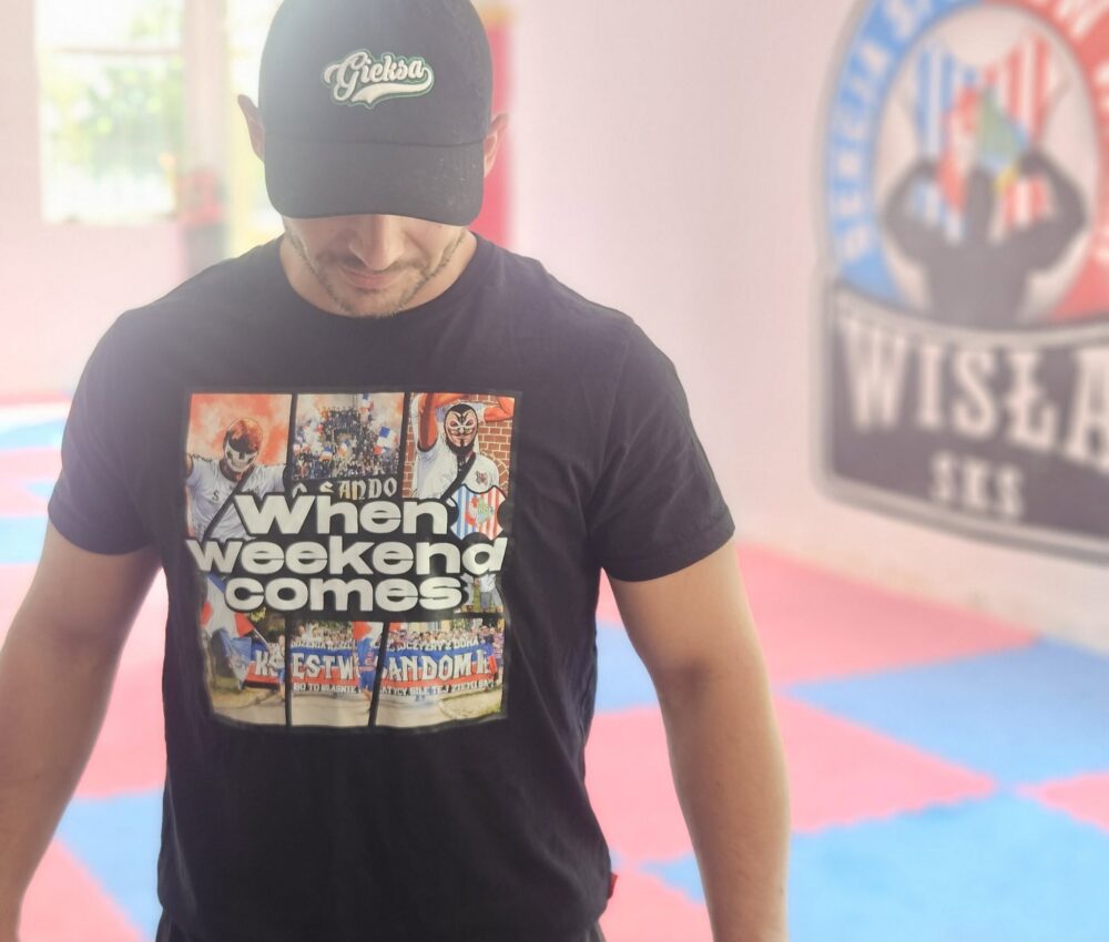 T-shirt Wisła Sandomierz – When Weekend Comes - realizacja