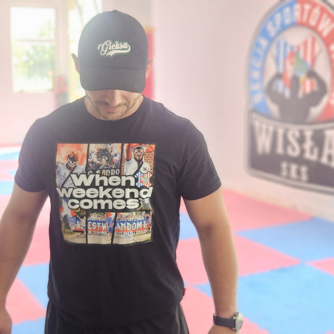 T-shirt Wisła Sandomierz – When Weekend Comes - realizacja